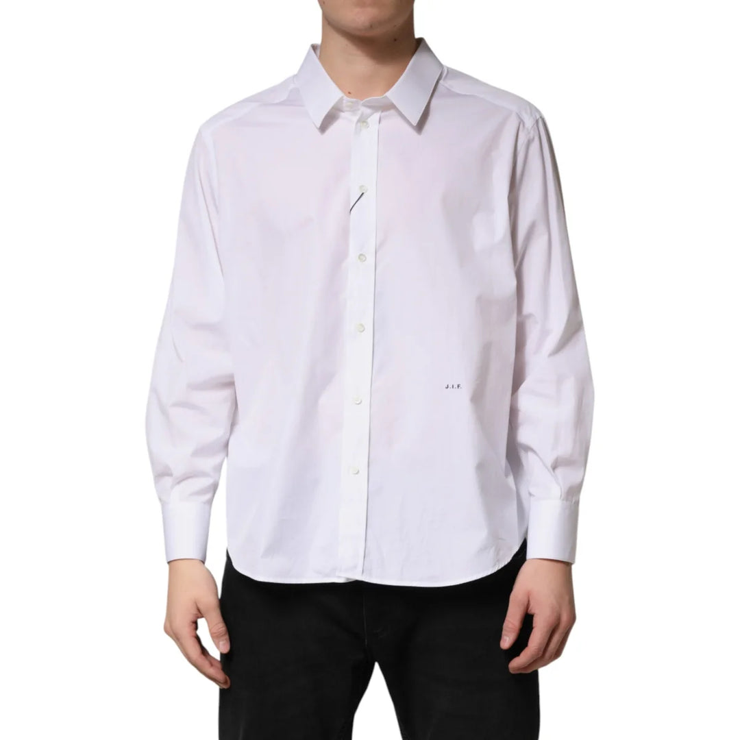 Dolce & Gabbana White SARTORIA Cotton Collared Dress Shirt