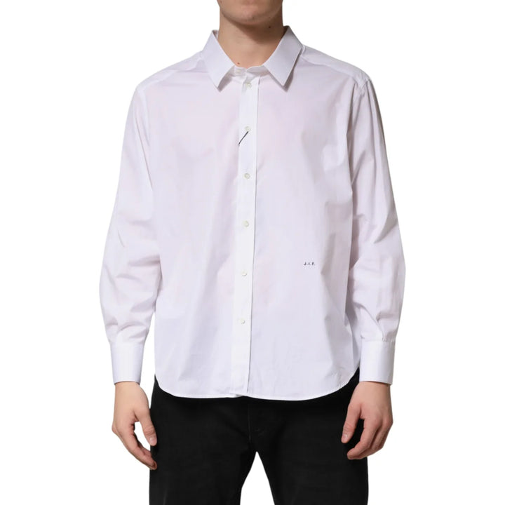 Dolce & Gabbana White SARTORIA Cotton Collared Dress Shirt