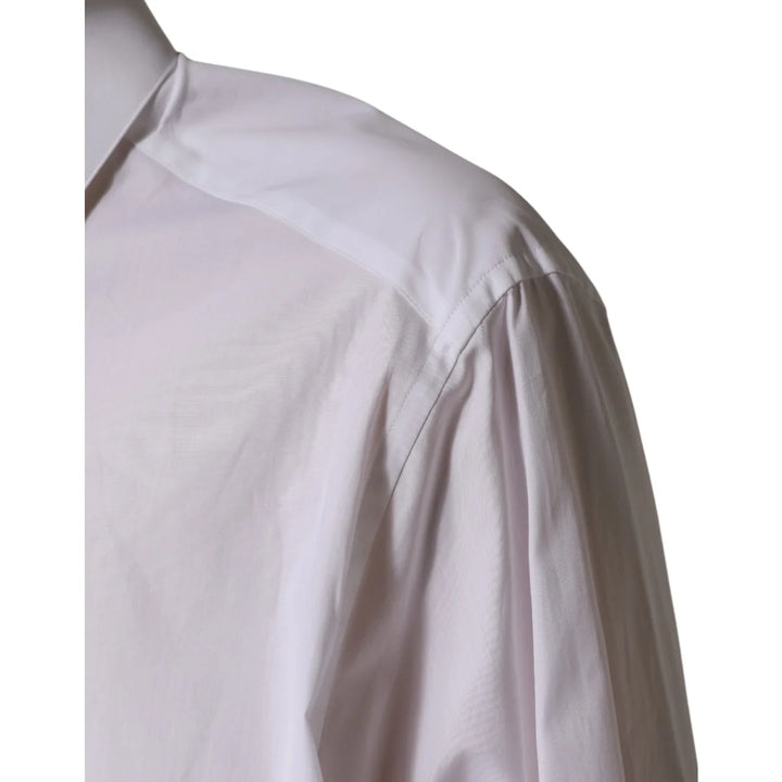 Dolce & Gabbana White SARTORIA Cotton Collared Dress Shirt