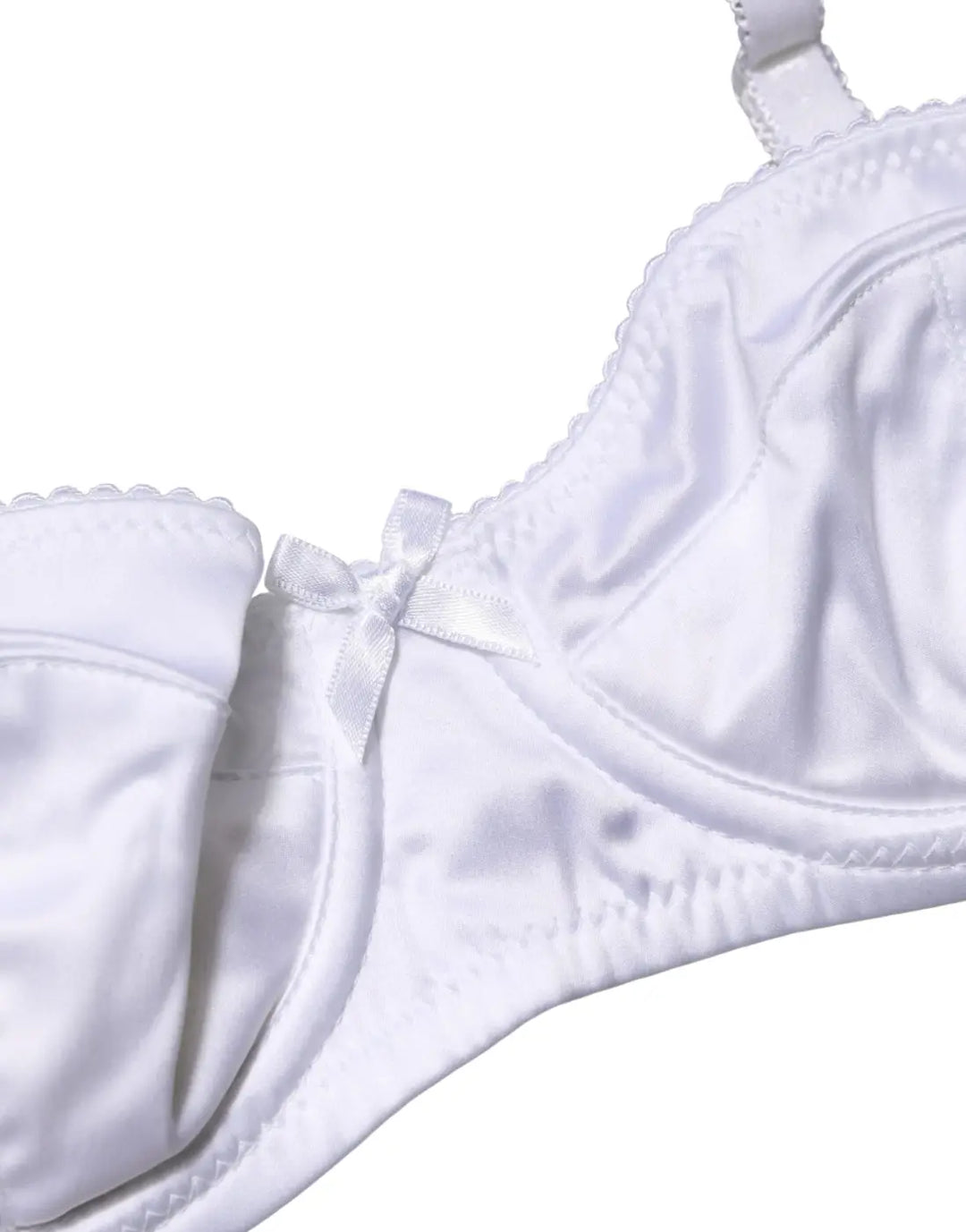 Dolce &amp; Gabbana White Semi-Pad Underwire Balconette Bra Underwear