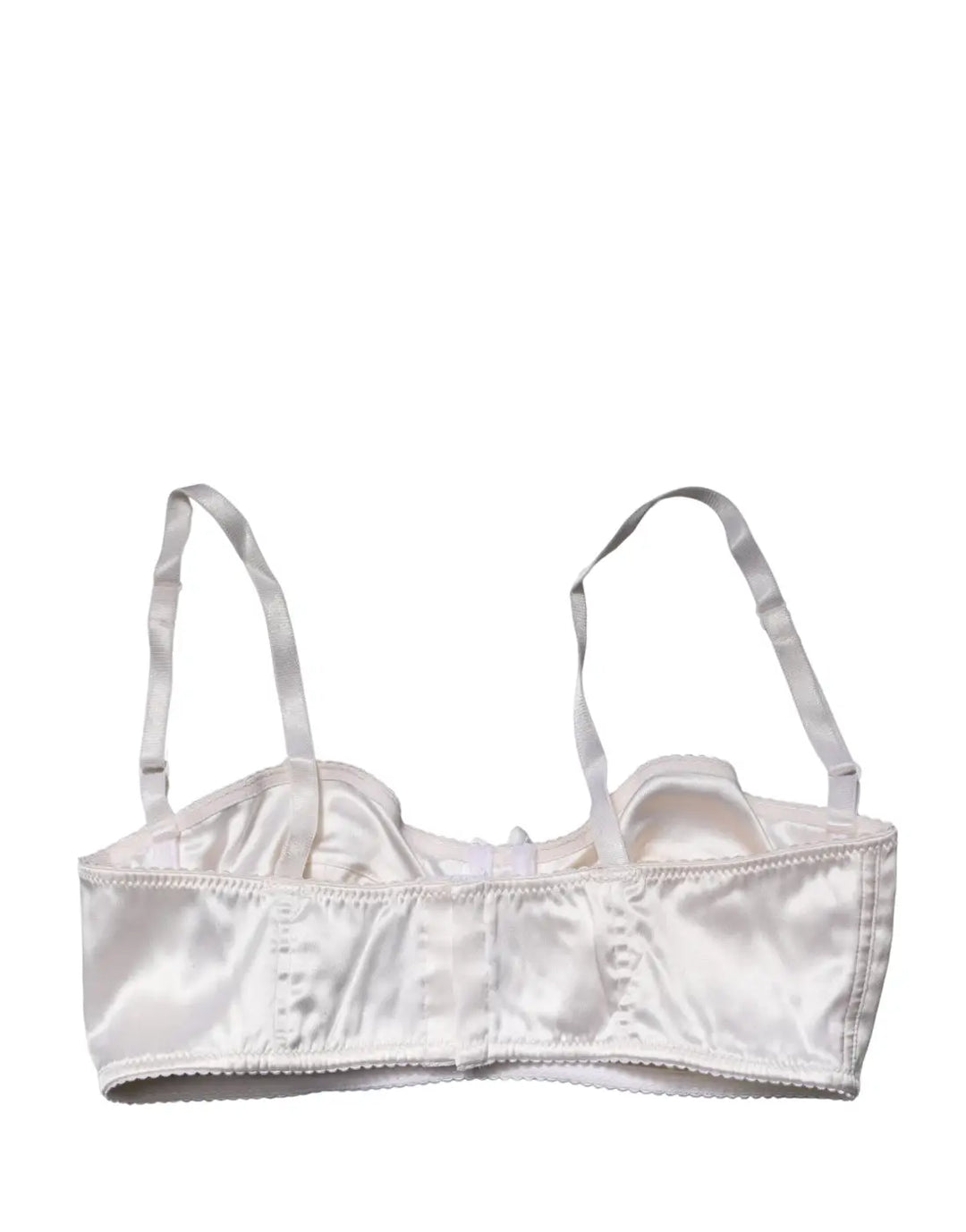 Dolce &amp; Gabbana White Semi-Pad Underwire Balconette Bra Underwear