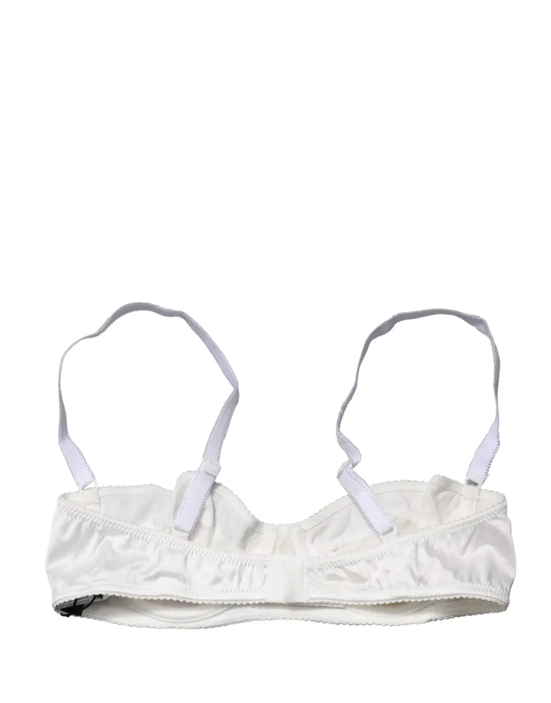 Dolce &amp; Gabbana White Semi-Pad Underwire Balconette Bra Underwear