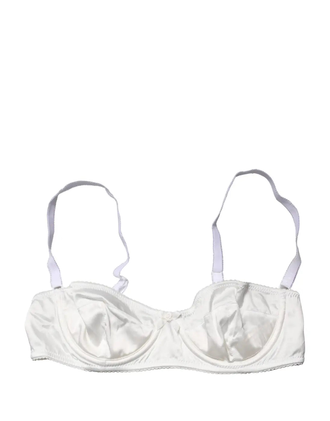 Dolce &amp; Gabbana White Semi-Pad Underwire Balconette Bra Underwear