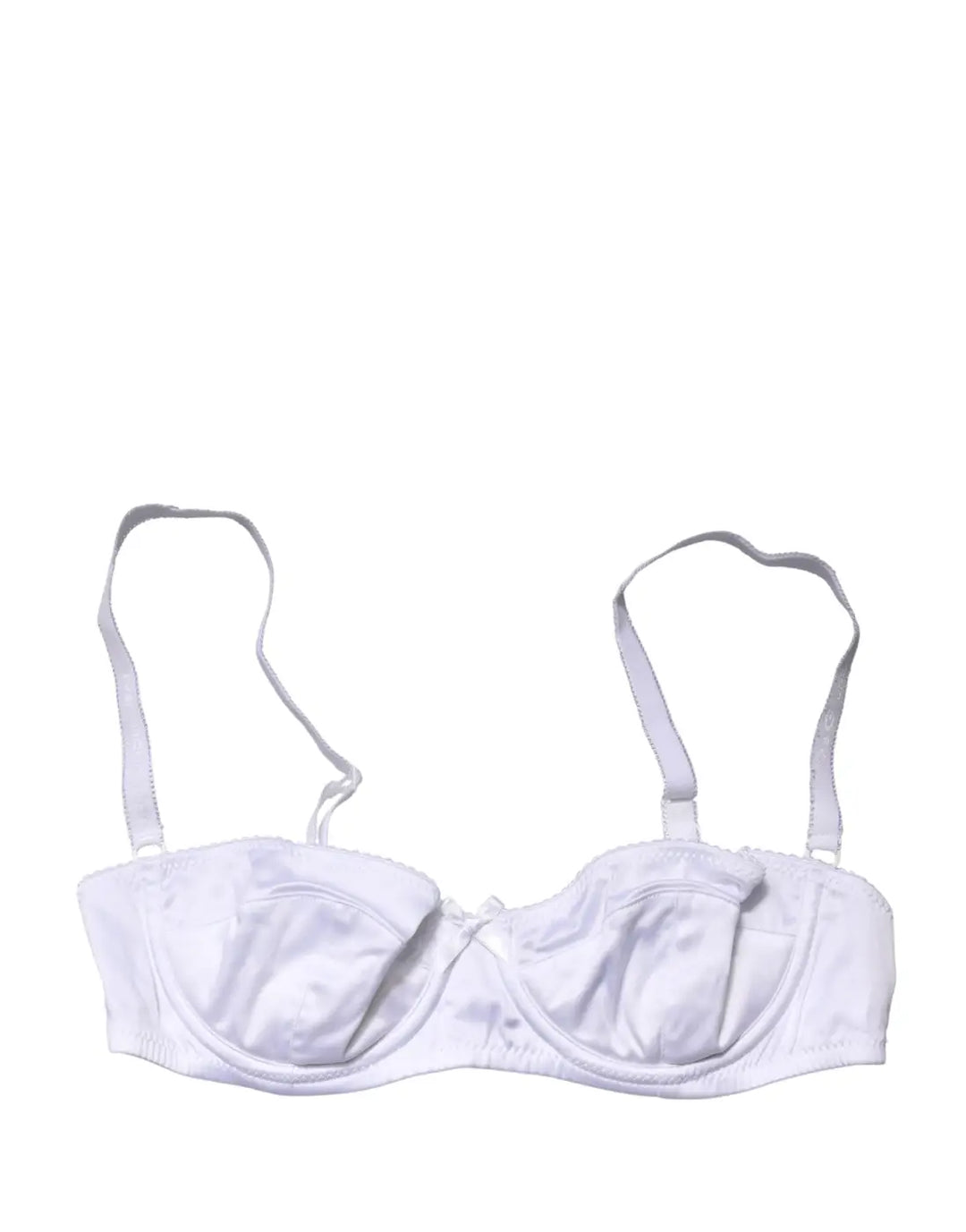 Dolce &amp; Gabbana White Semi-Pad Underwire Balconette Bra Underwear