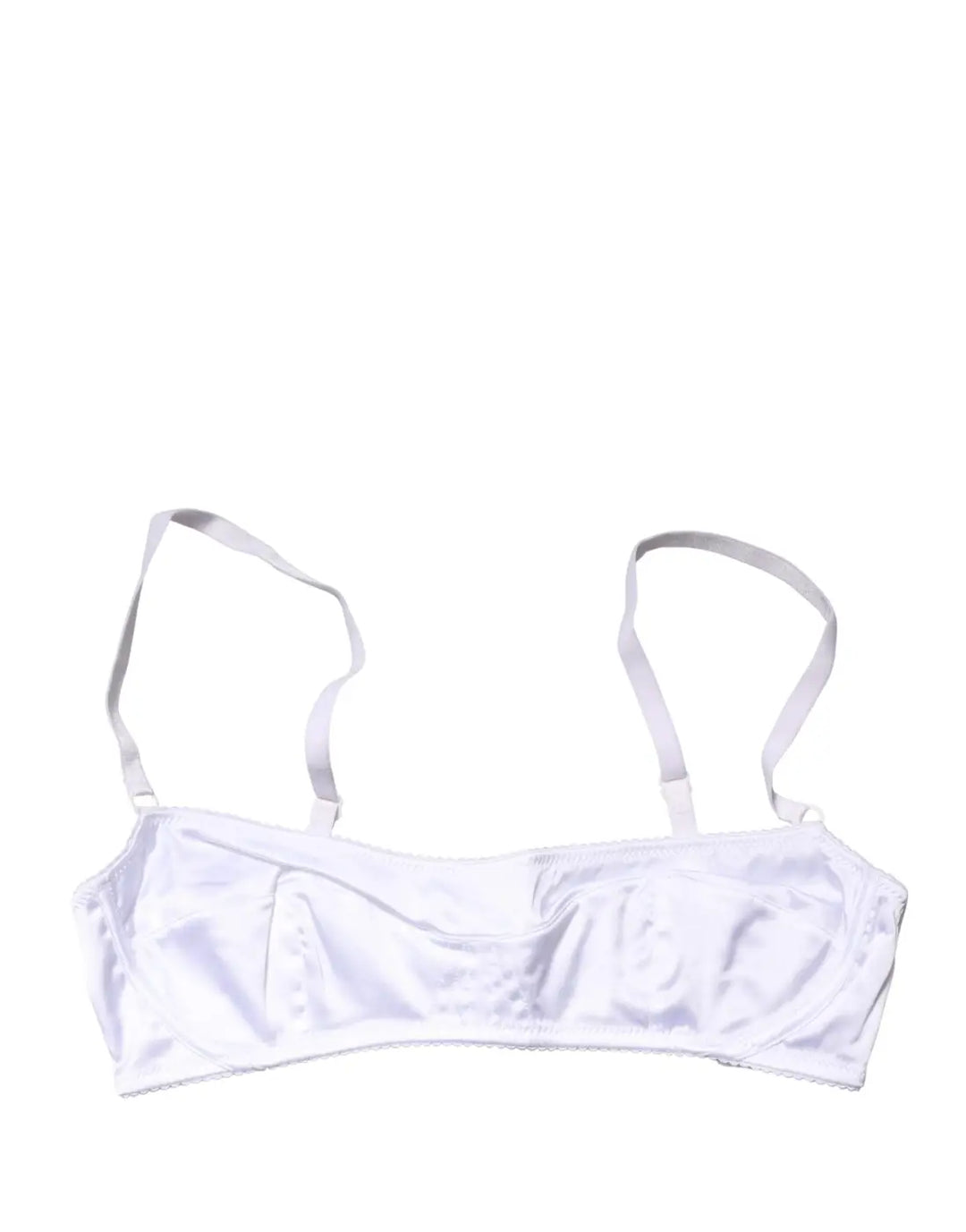 Dolce &amp; Gabbana White Semi-Pad Underwire Balconette Bra Underwear
