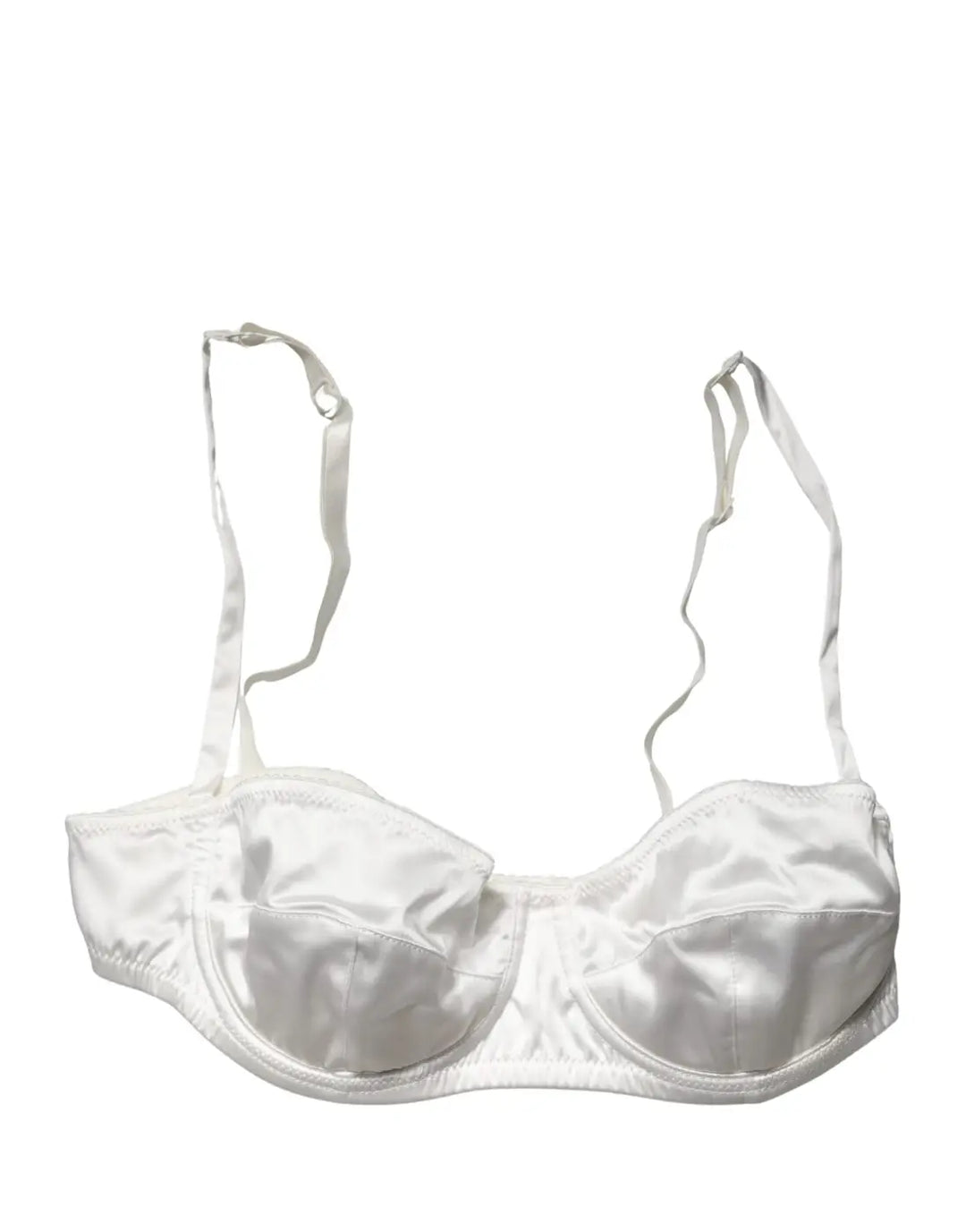 Dolce &amp; Gabbana White Semi-Pad Underwire Balconette Underwear