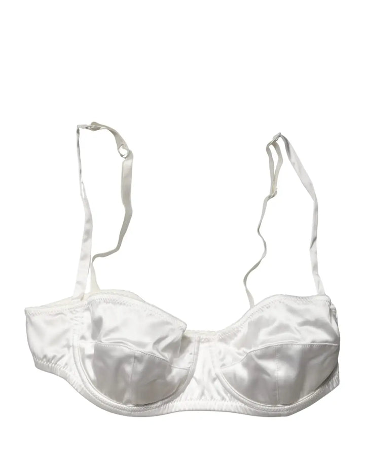 Dolce &amp; Gabbana White Semi-Pad Underwire Balconette Underwear