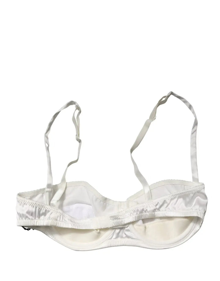 Dolce &amp; Gabbana White Semi-Pad Underwire Balconette Underwear