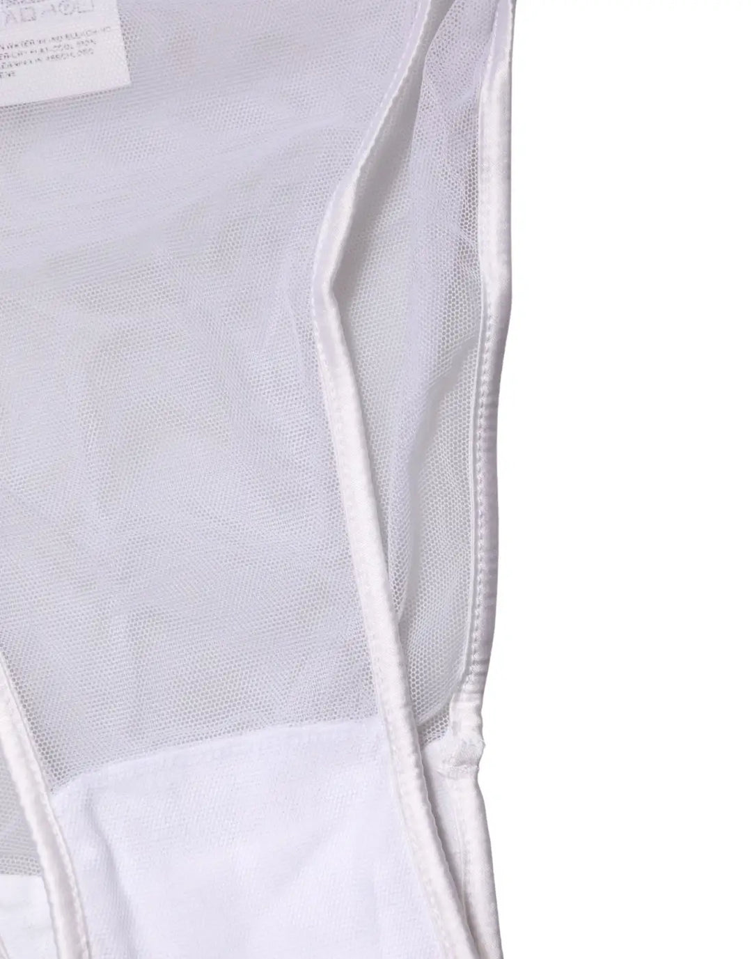 Dolce &amp; Gabbana White Sheer Silk Stretch High Brief Underwear