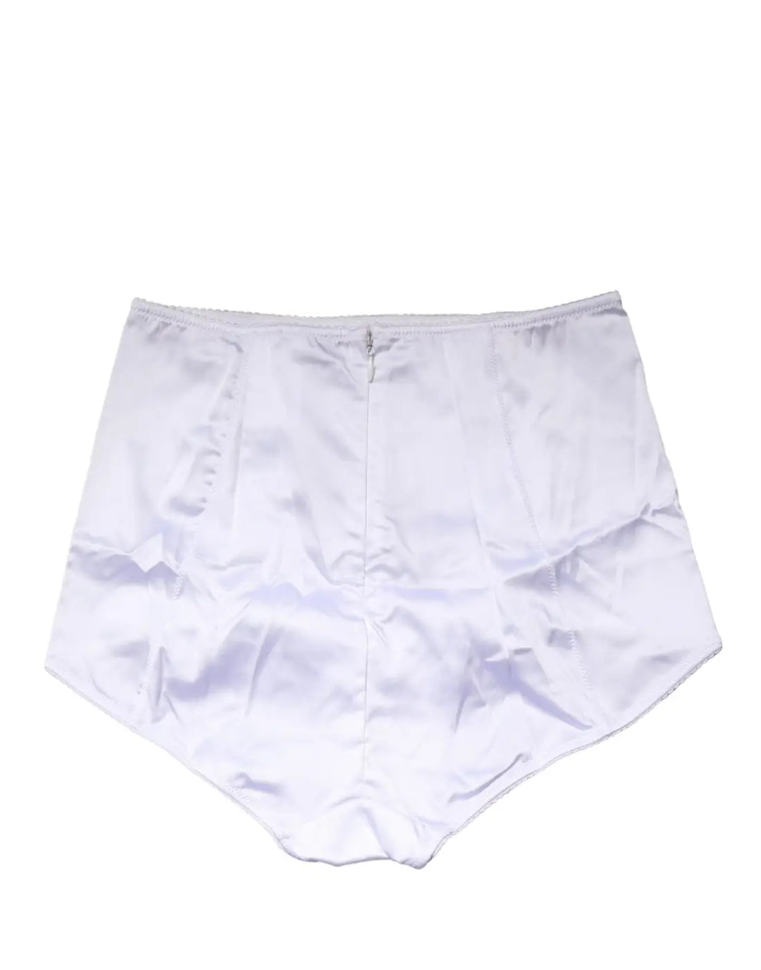 Dolce &amp; Gabbana White Silk Blend High Waist Girdle Panty Underwear