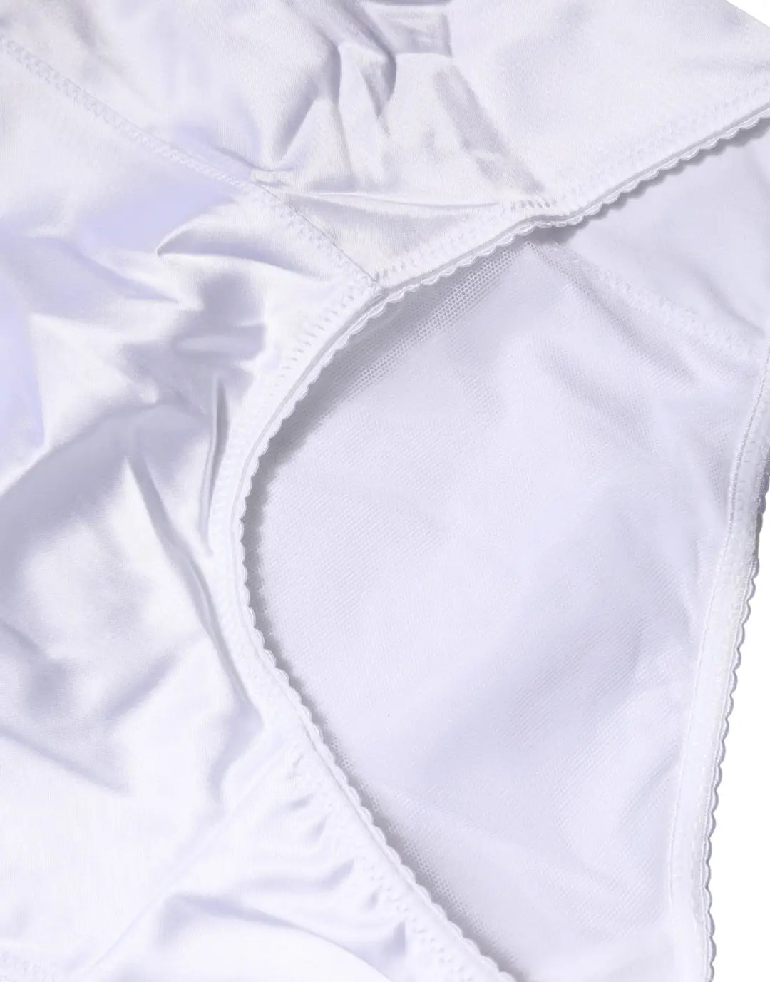 Dolce &amp; Gabbana White Silk Blend High Waist Girdle Panty Underwear