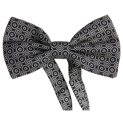 Dolce & Gabbana White Silk Bow Tie Exquisite Style