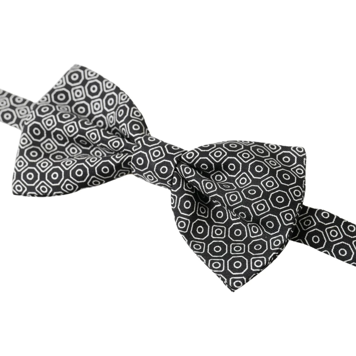 Dolce & Gabbana White Silk Bow Tie Exquisite Style