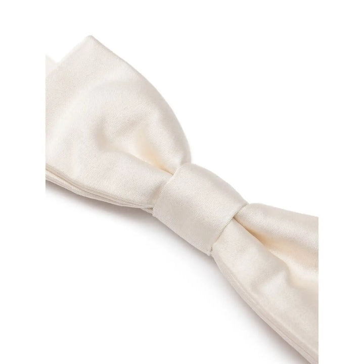 Dolce &amp; Gabbana White Silk Bowtie
