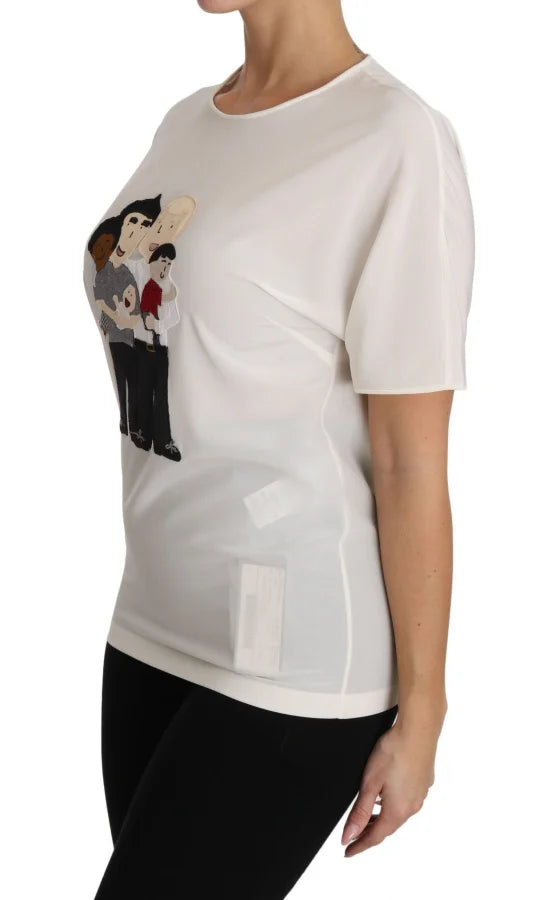 Dolce &amp; Gabbana White Silk Stretch 