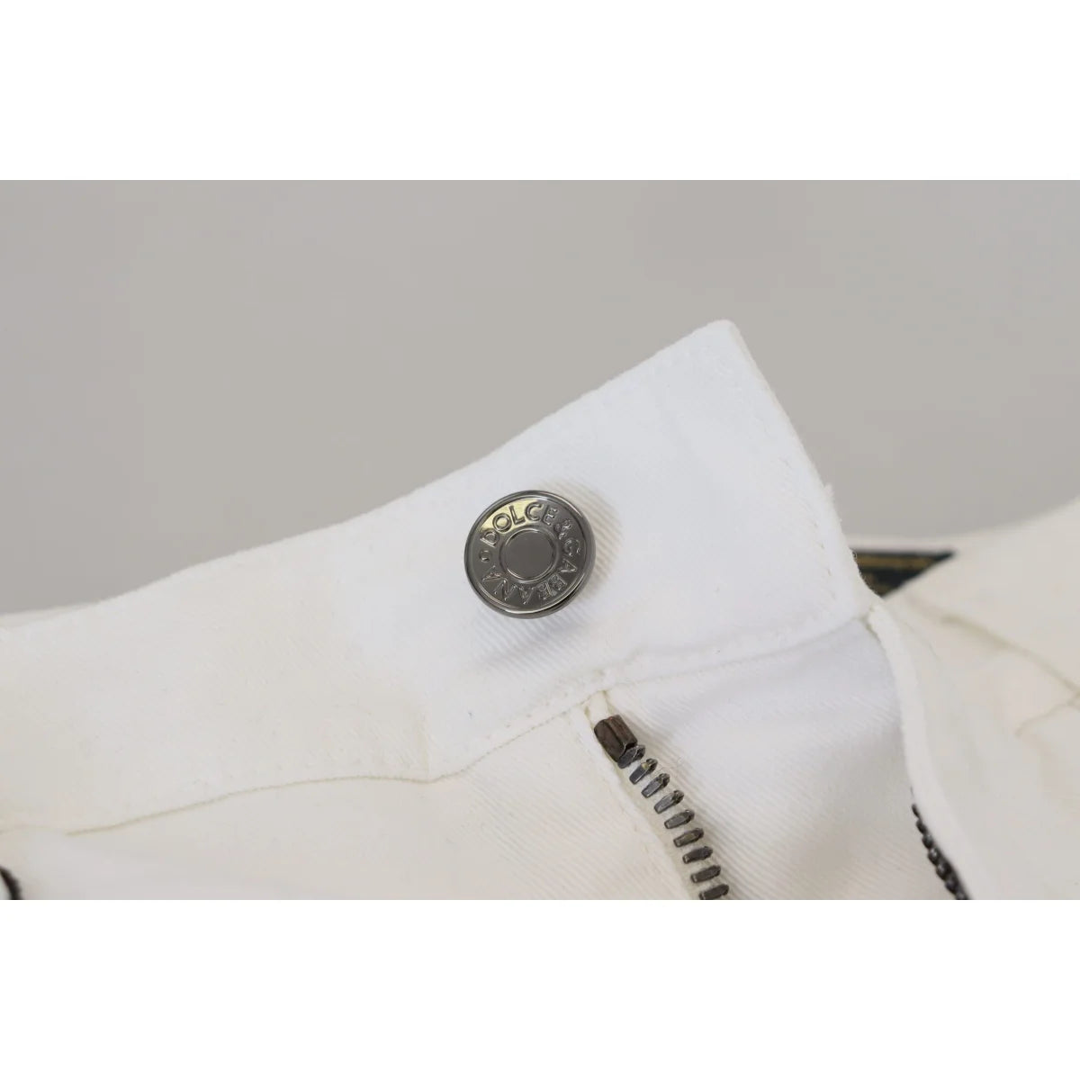 Dolce & Gabbana White Slim Skinny Stretch Cotton Denim Jeans