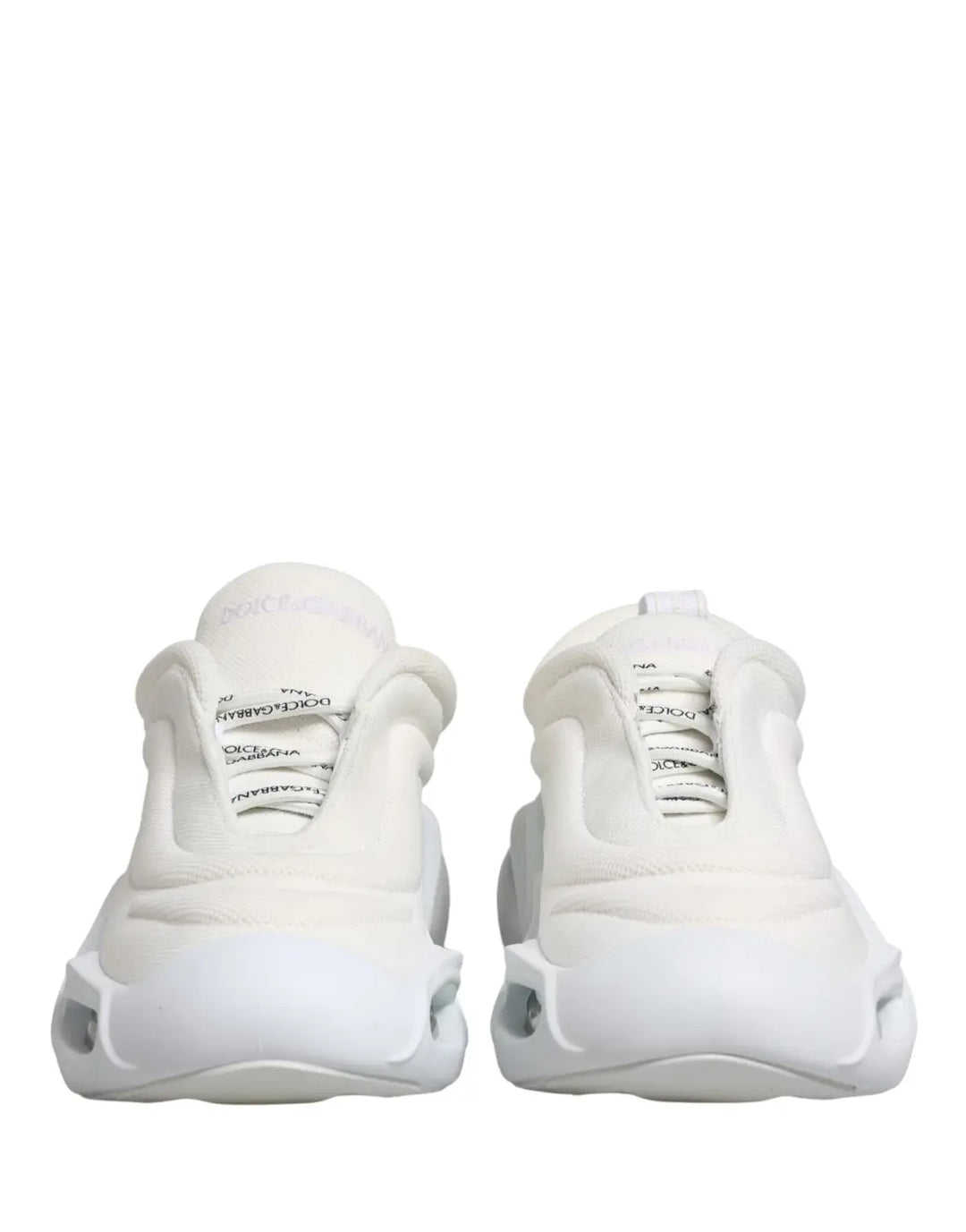 Dolce &amp; Gabbana White Slip On Wave Low Top Sneakers Shoes