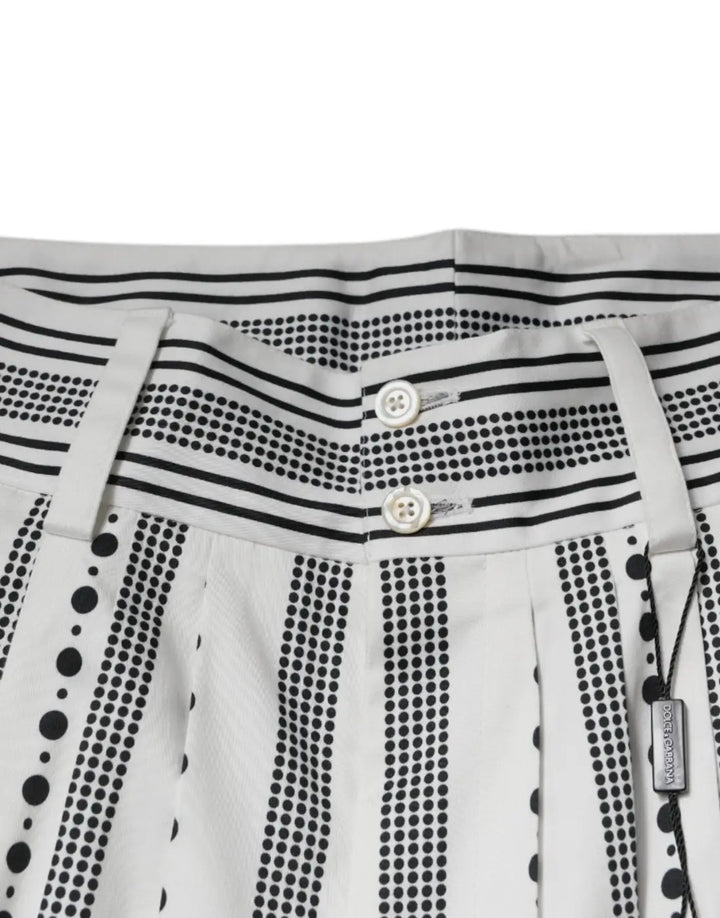 Dolce &amp; Gabbana White Straight Formal Dress Pants