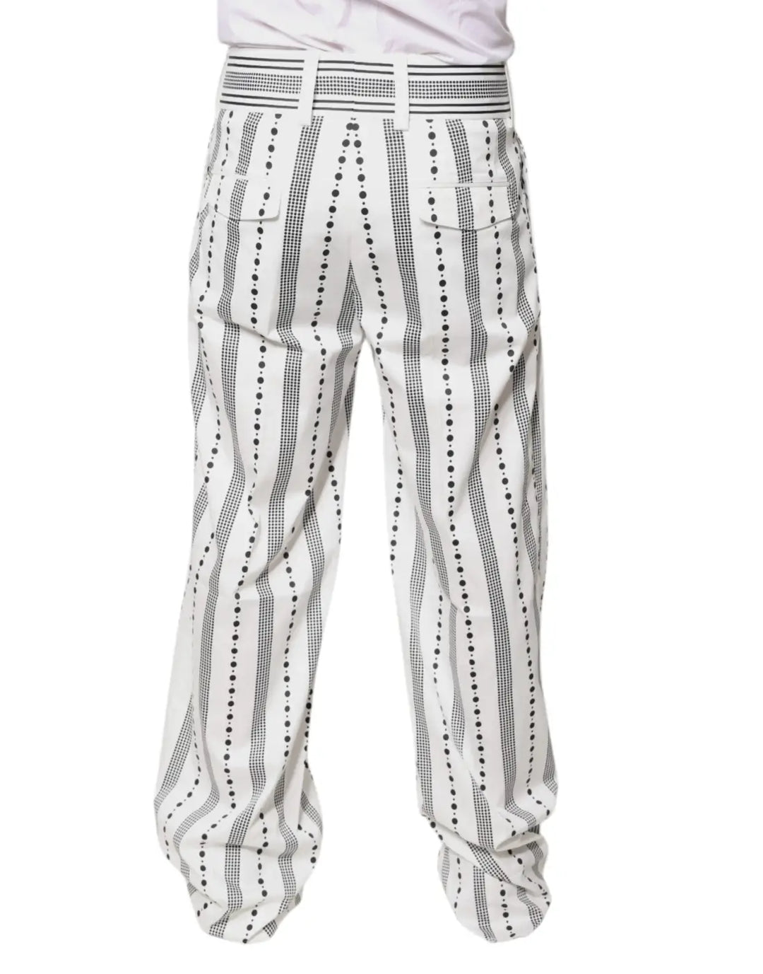 Dolce &amp; Gabbana White Straight Formal Dress Pants
