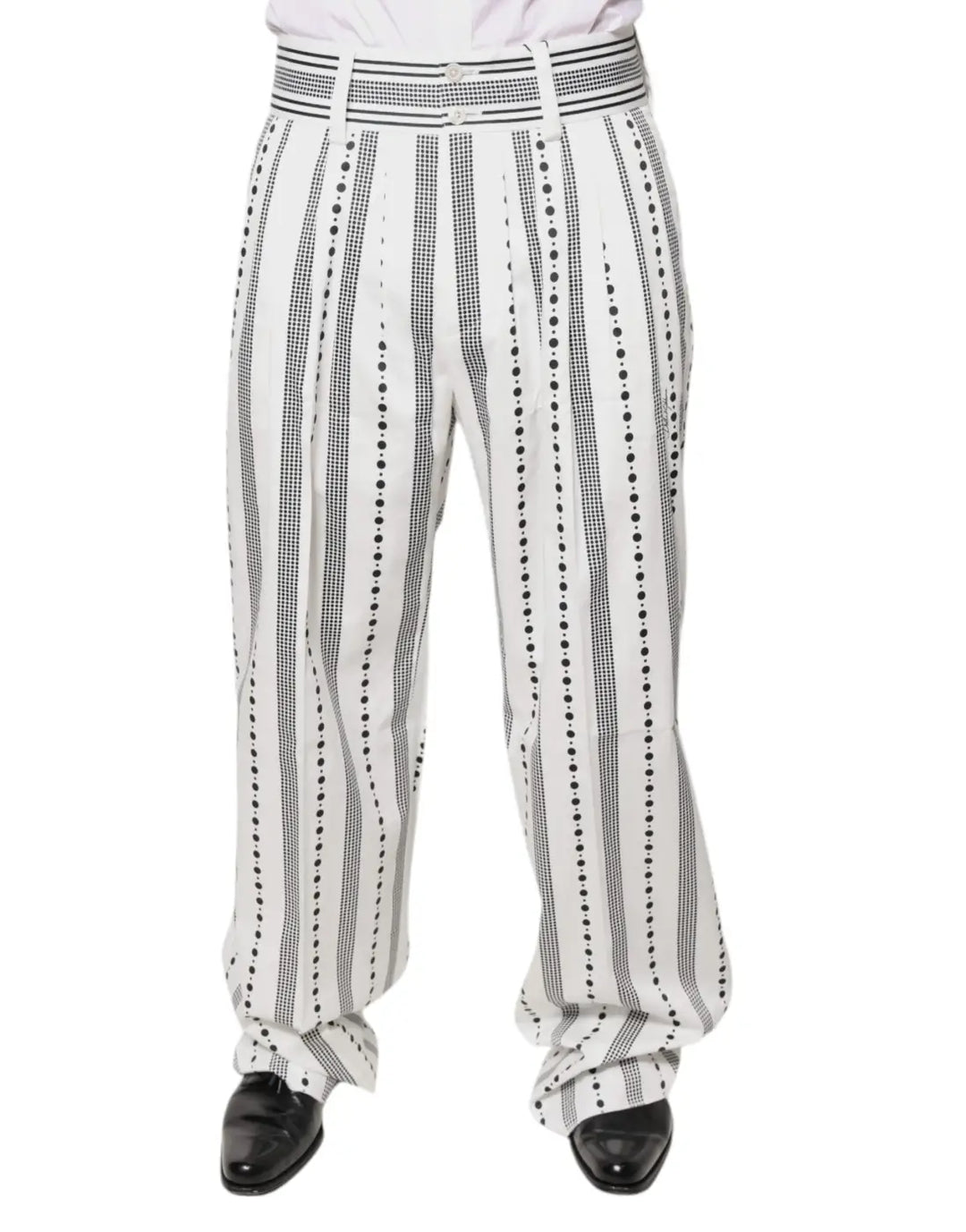 Dolce &amp; Gabbana White Straight Formal Dress Pants