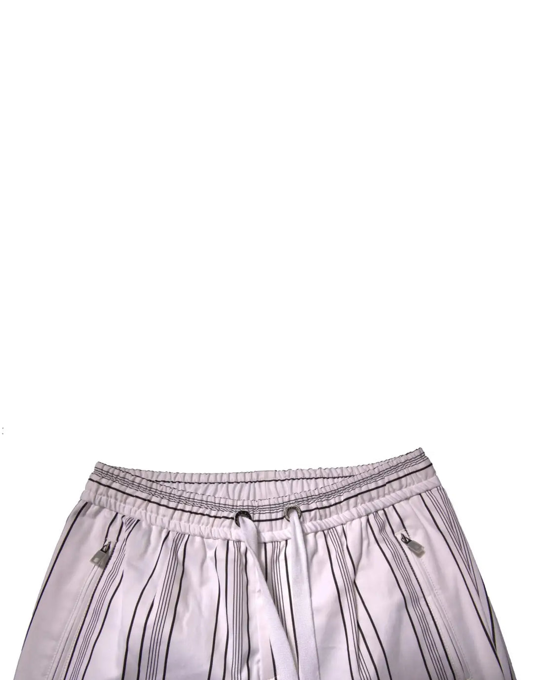 Dolce &amp; Gabbana White Stripe Cotton Dress Skinny Pants
