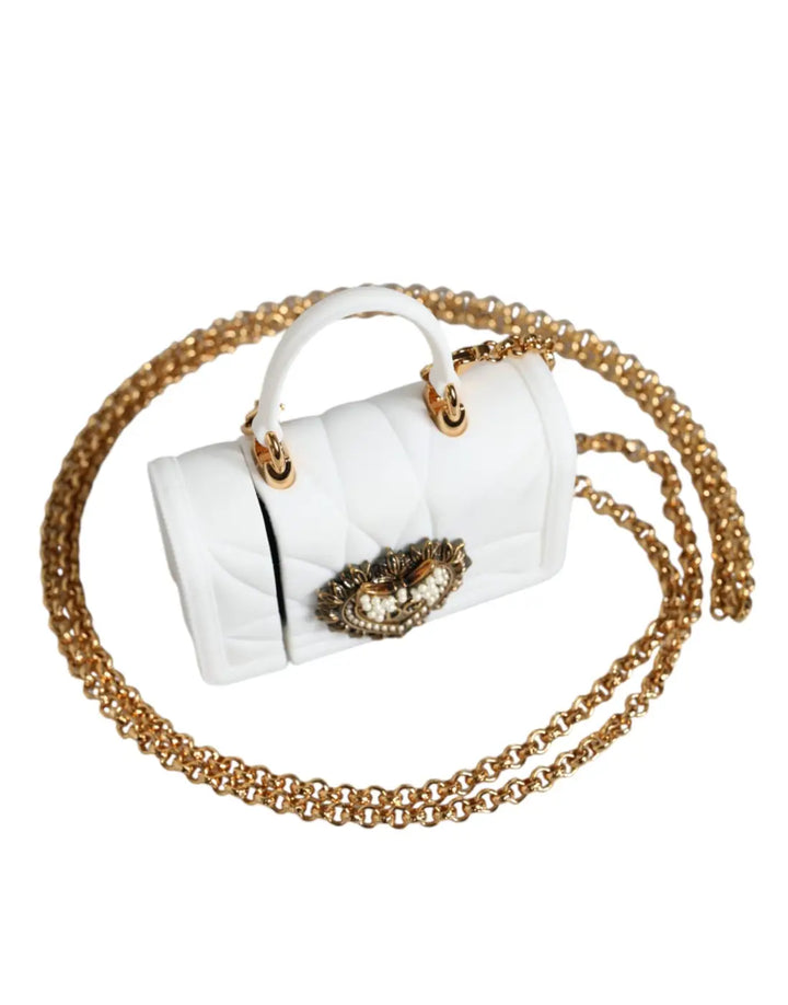 Dolce &amp; Gabbana White Synthetic Airpod Holder
