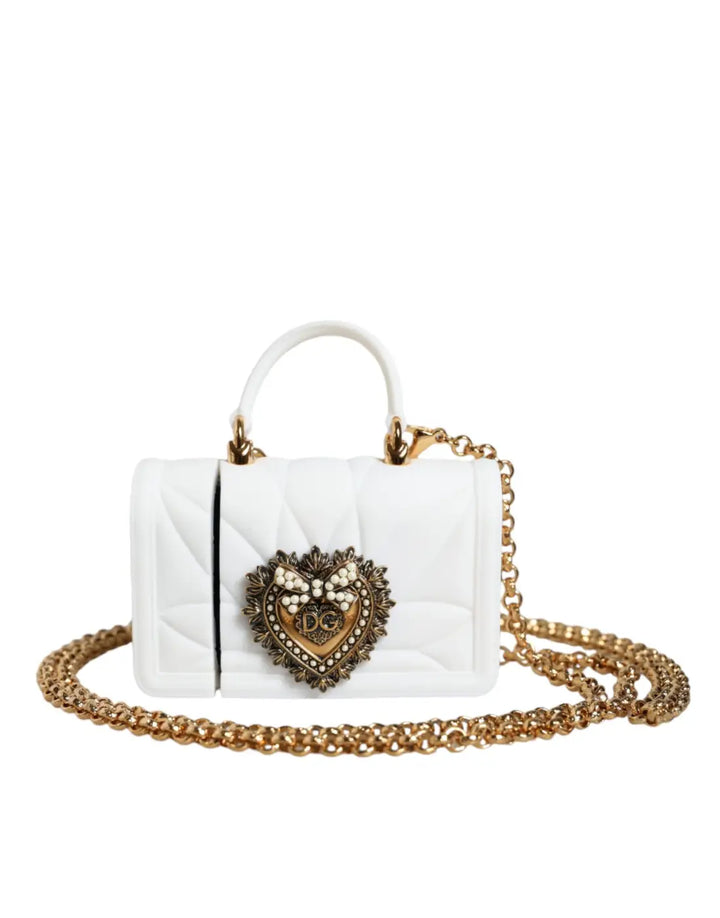 Dolce &amp; Gabbana White Synthetic Airpod Holder