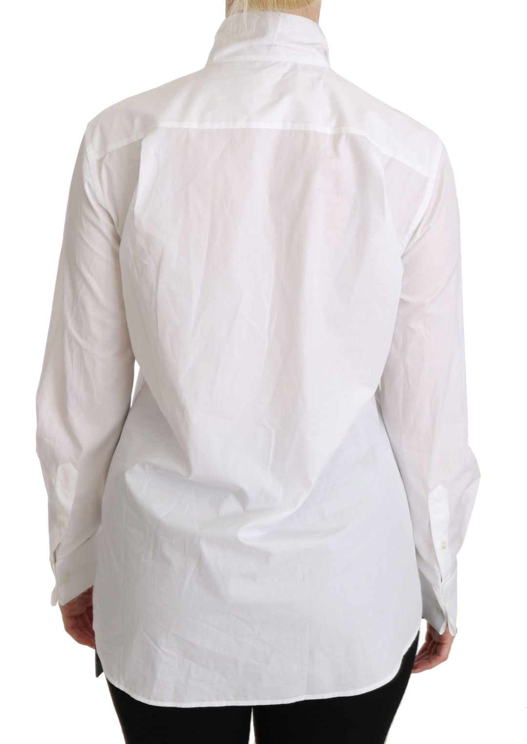 Dolce &amp; Gabbana Blouses - Women’s White Turtle Neck Long Sleeve Polo Shirt