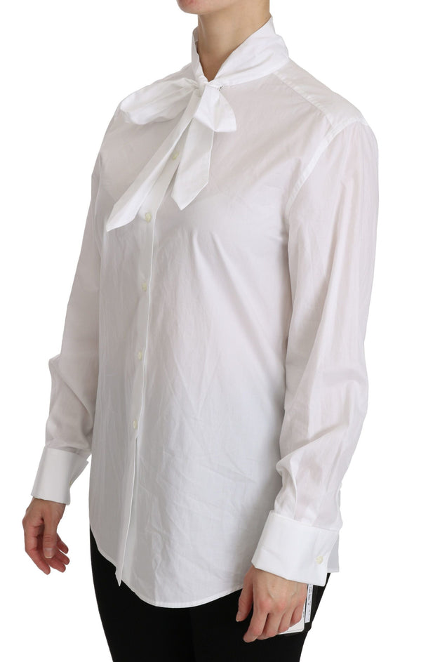 Dolce & Gabbana Blouses - Women’s White Turtle Neck Long Sleeve Polo Shirt