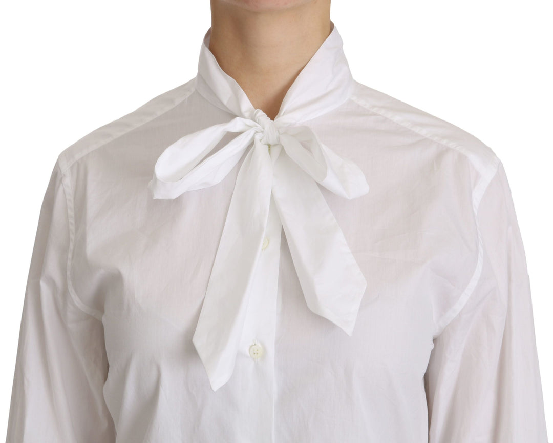 Dolce &amp; Gabbana Blouses - Women’s White Turtle Neck Long Sleeve Polo Shirt