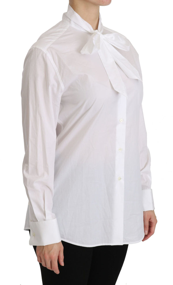 Dolce & Gabbana Blouses - Women’s White Turtle Neck Long Sleeve Polo Shirt