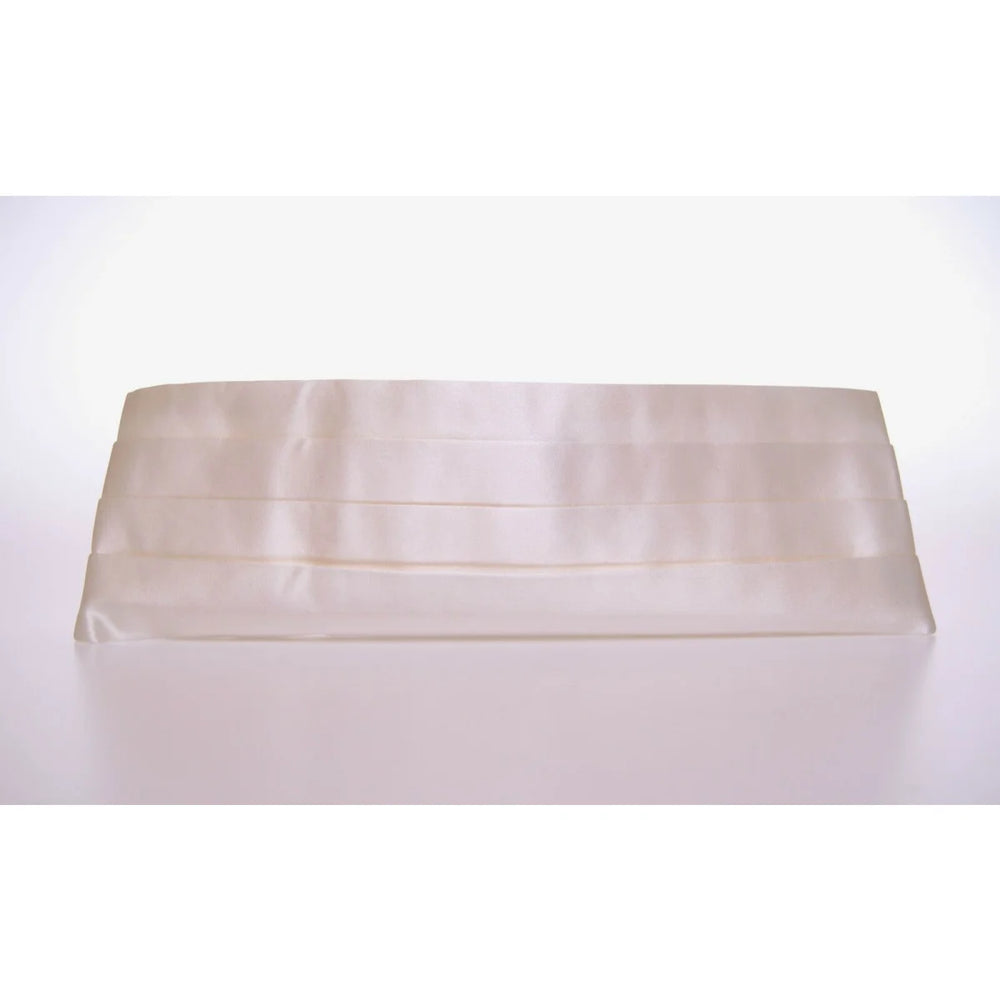 Dolce & Gabbana White Waist Tuxedo Smoking Belt Cummerbund