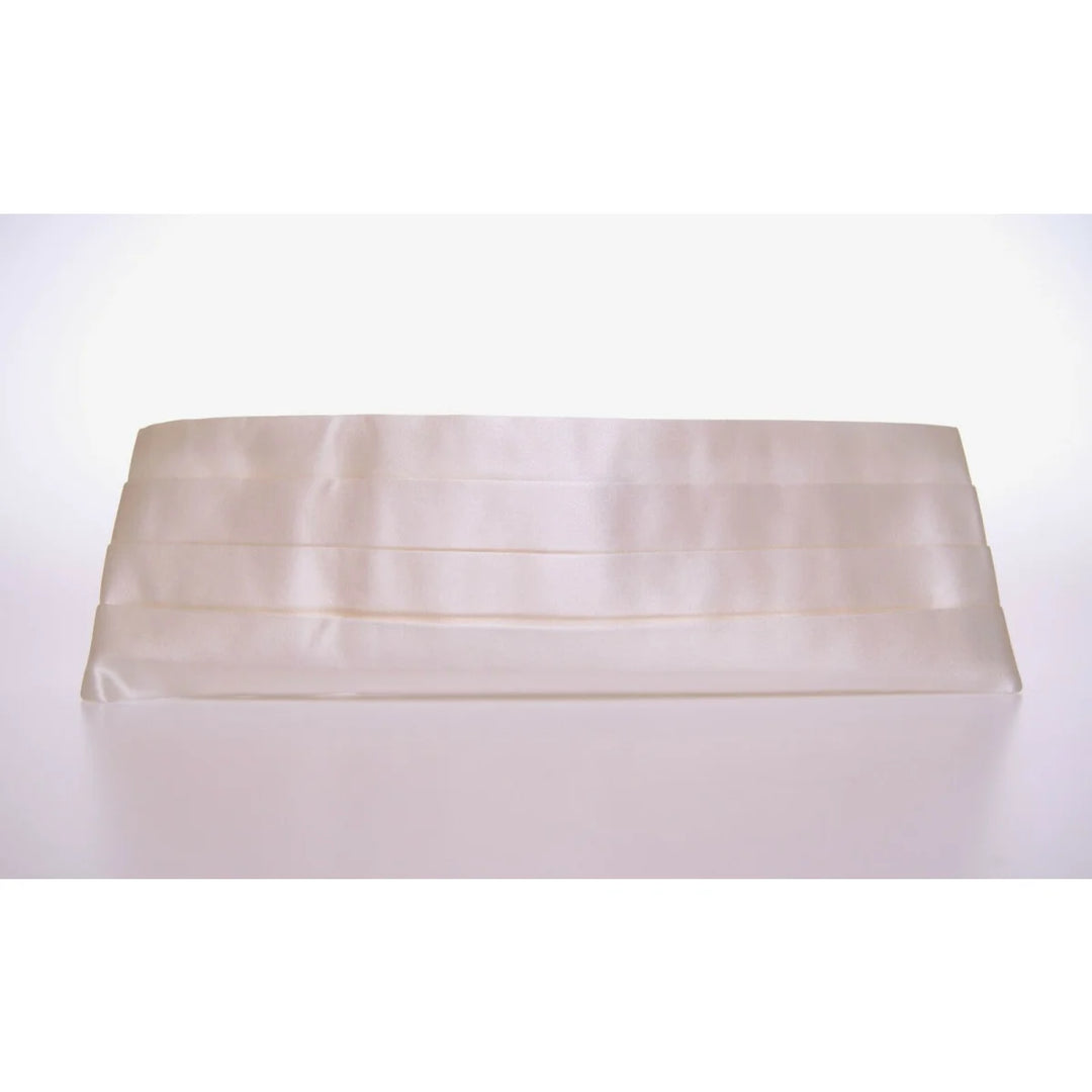 Dolce & Gabbana White Waist Tuxedo Smoking Belt Cummerbund