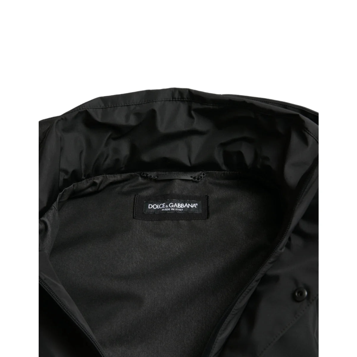 Dolce & Gabbana Windbreaker With Removable Hood and Logo Details