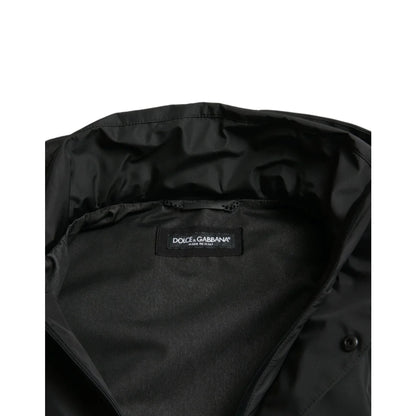 Dolce & Gabbana Windbreaker With Removable Hood and Logo Details