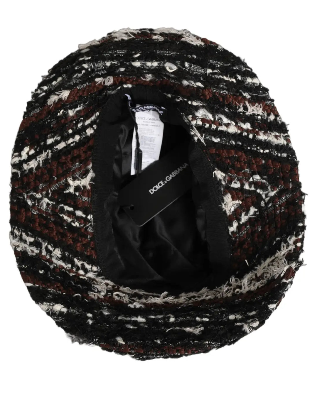 Dolce &amp; Gabbana Women Multicolor Acrylic Tweed Bucket Capello Hat