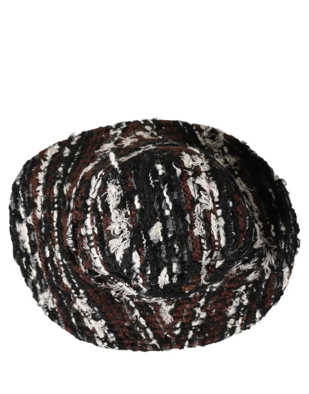 Dolce &amp; Gabbana Women Multicolor Acrylic Tweed Bucket Capello Hat