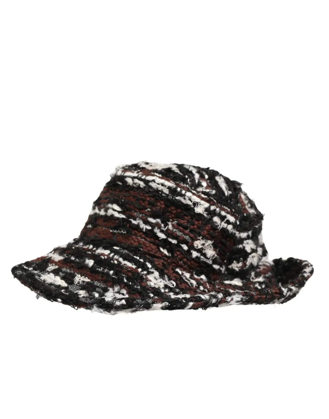Dolce &amp; Gabbana Women Multicolor Acrylic Tweed Bucket Capello Hat
