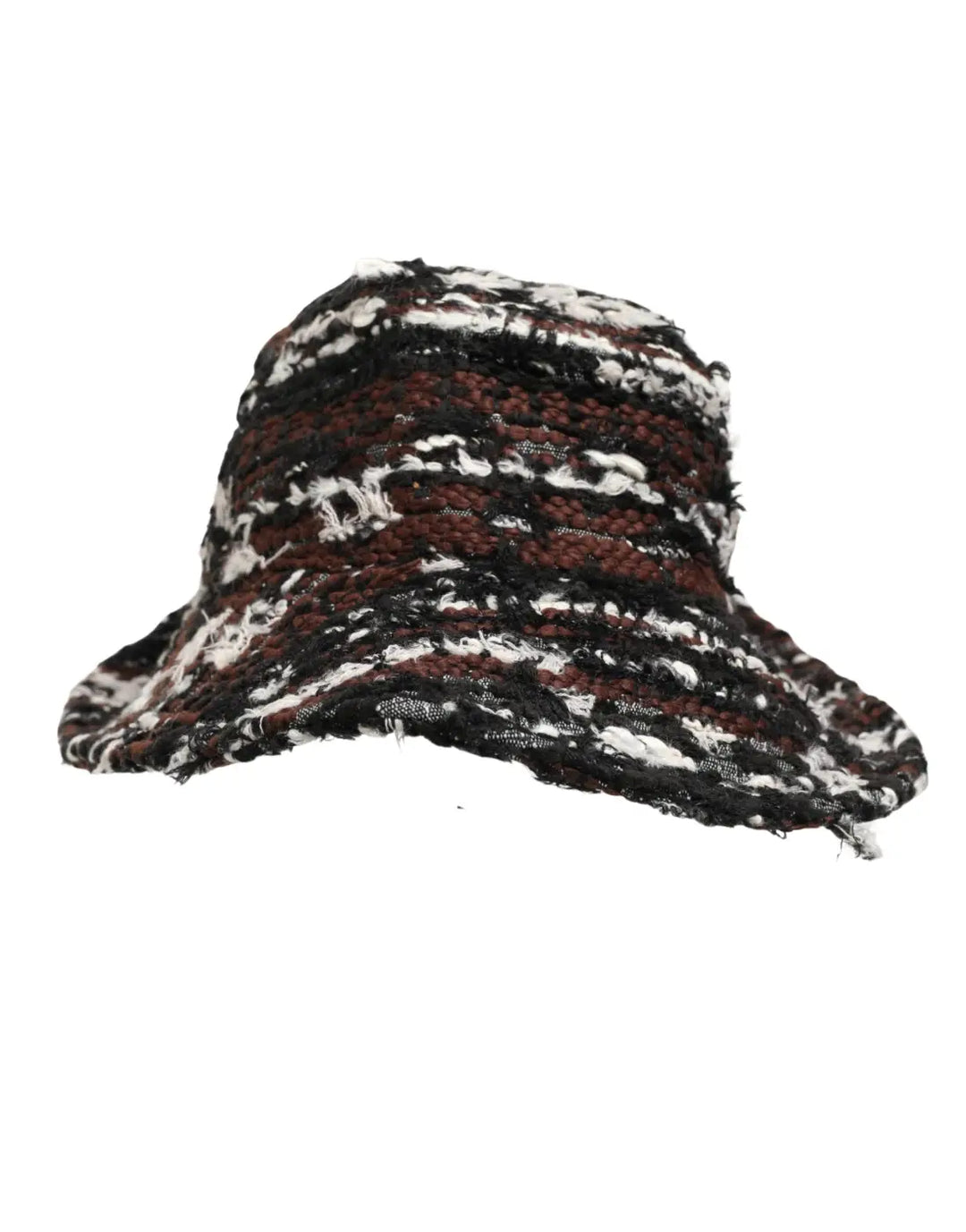 Dolce &amp; Gabbana Women Multicolor Acrylic Tweed Bucket Capello Hat