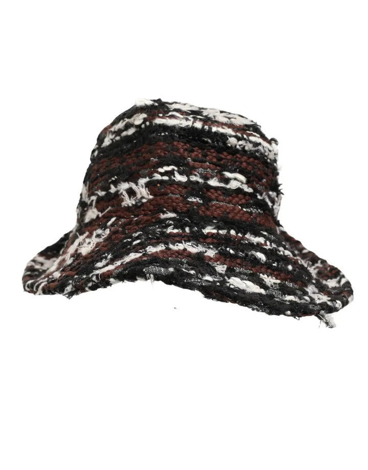 Dolce &amp; Gabbana Women Multicolor Acrylic Tweed Bucket Capello Hat
