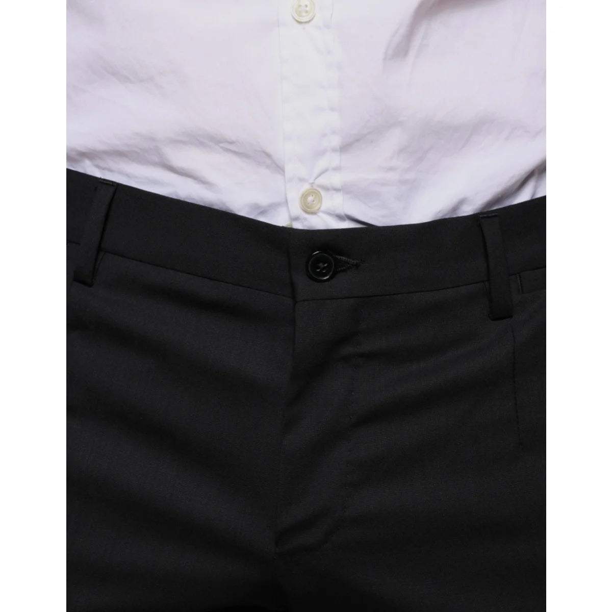 Dolce Gabbana Wool Blend Skinny Dress Pants for a Chic Look &