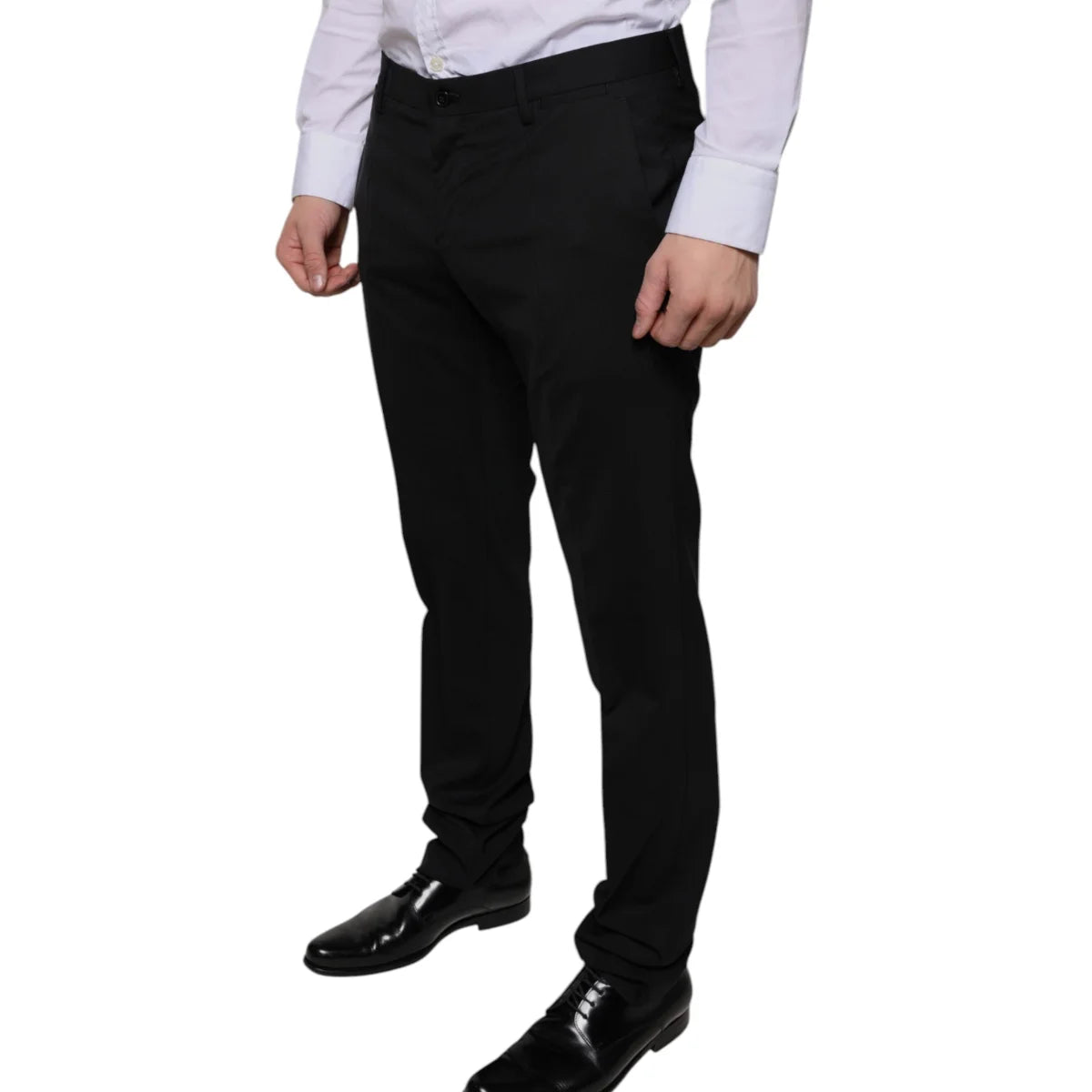Dolce Gabbana Wool Blend Skinny Dress Pants for a Chic Look &