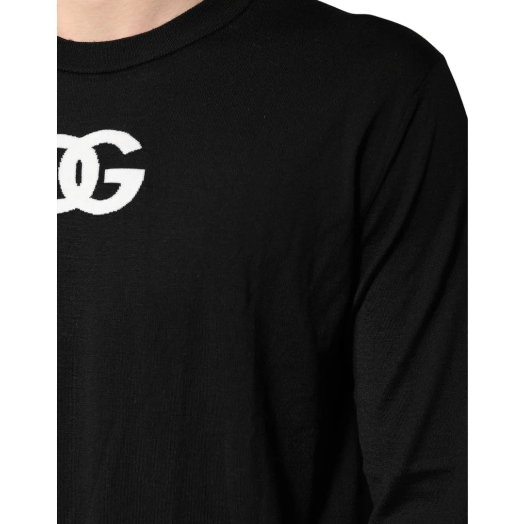 Dolce & Gabbana Wool Crew Neck Pullover for Effortless Style