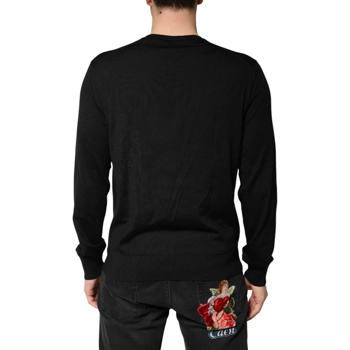 Dolce & Gabbana Wool Crew Neck Pullover for Effortless Style