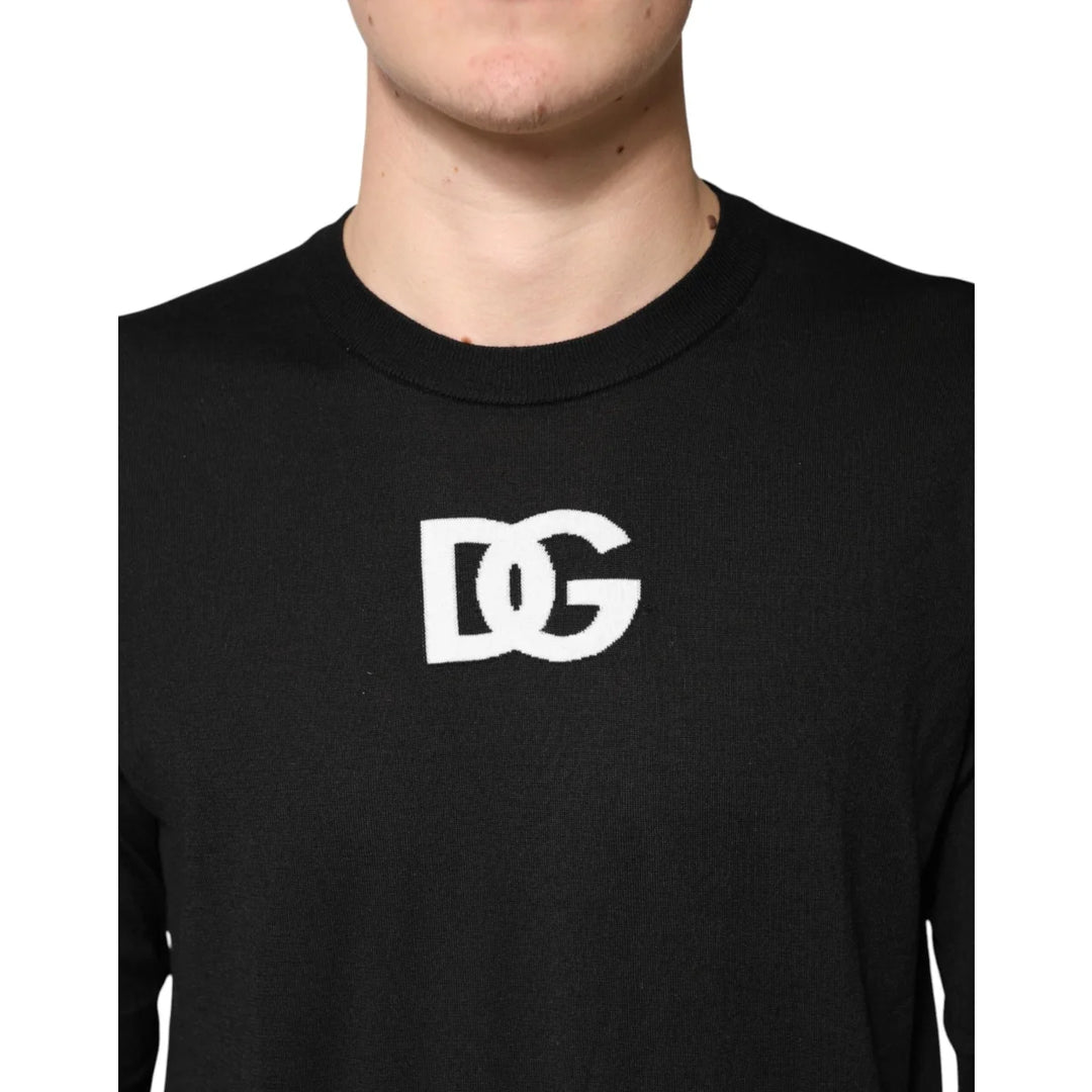 Dolce & Gabbana Wool Crew Neck Pullover for Effortless Style