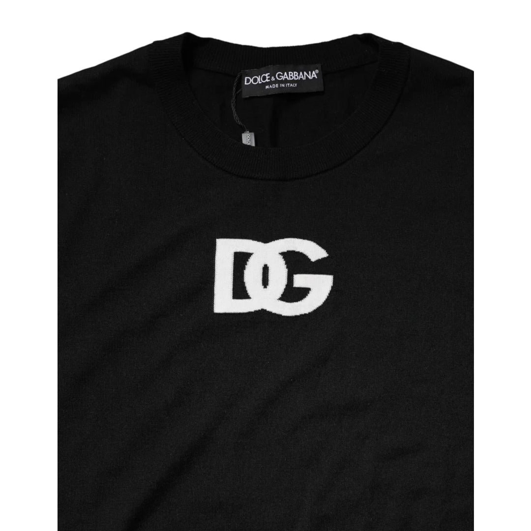 Dolce & Gabbana Wool Crew Neck Pullover for Effortless Style