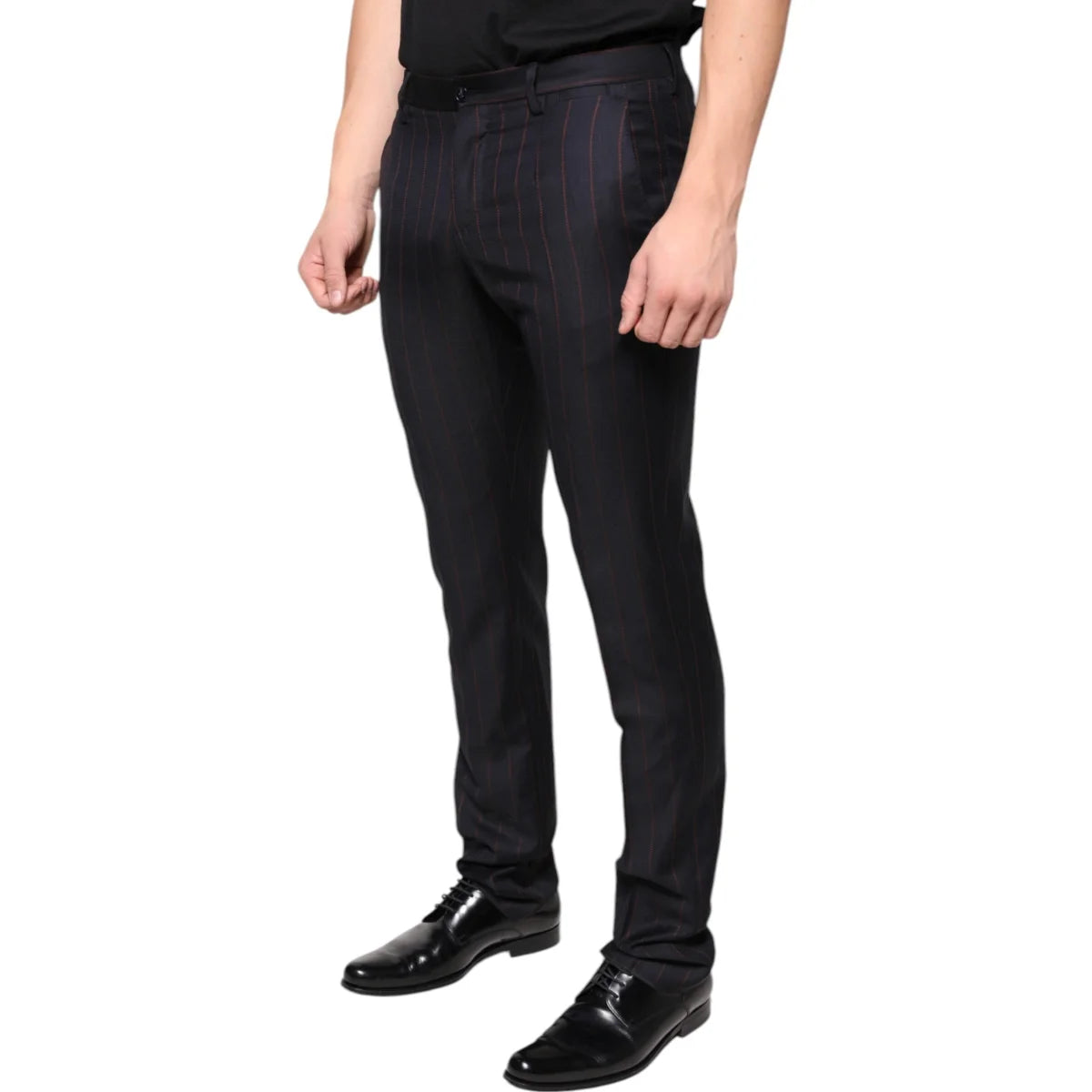 Dolce Gabbana Wool Dress Pants Skinny Fit Luxury Style &