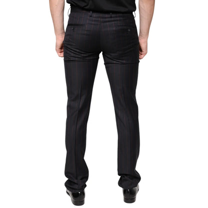 Dolce Gabbana Wool Dress Pants Skinny Fit Luxury Style &