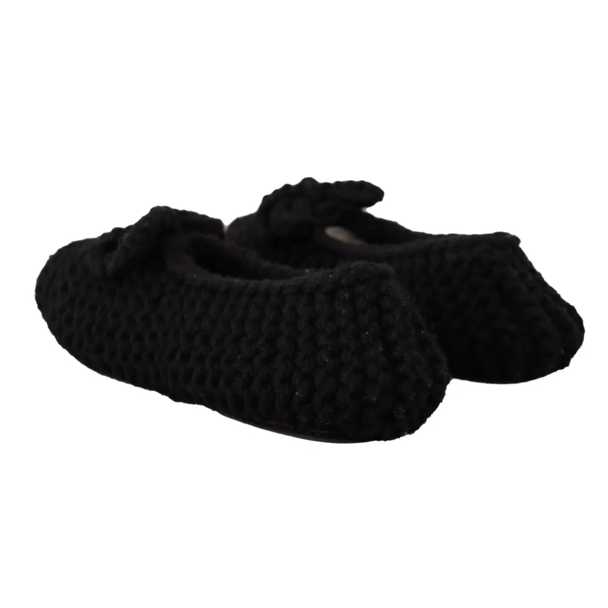 Dolce & Gabbana Wool Knit Ballerina Flats