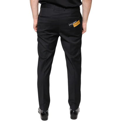 Dolce & Gabbana Wool Skinny Dress Pants for Effortless Elegance